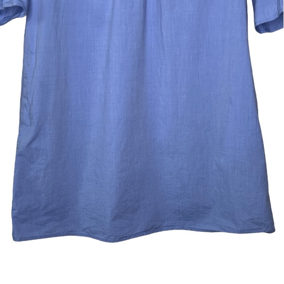 Madewell - Breeze Red Embroidery Blue Dress Pockets - Size Small - Picture 4 of 16